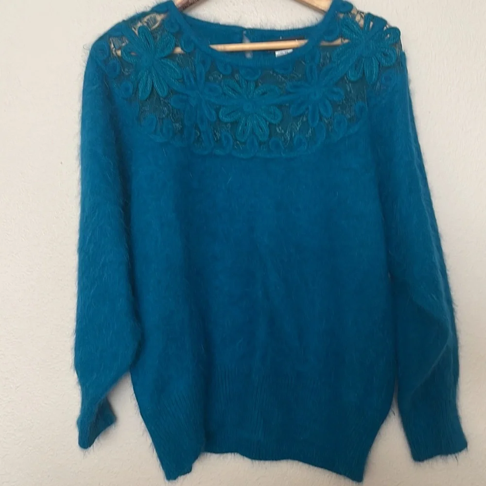 Vintage Connie A Lee‎ Angora Fuzzy Sweater